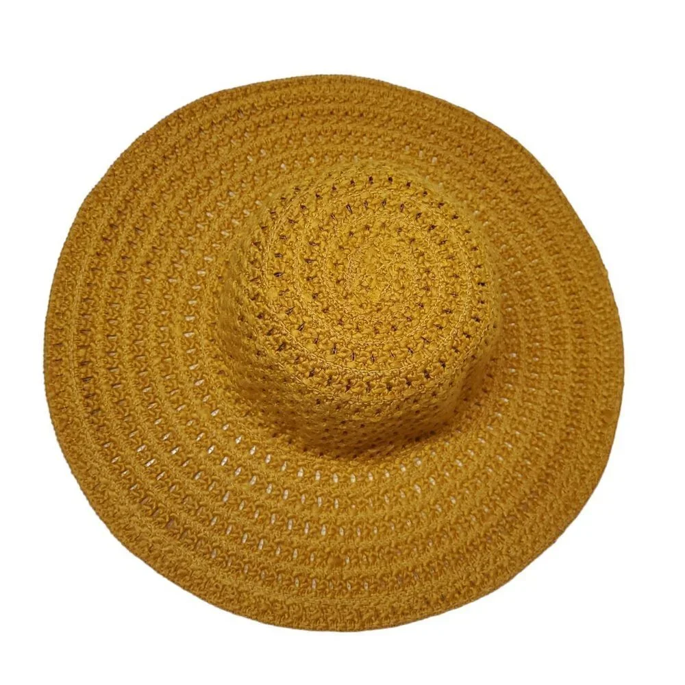 🏆429 Crochet Wide Brim Floppy Sun Hat
